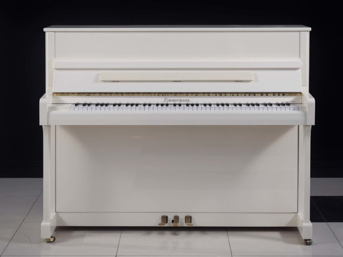 Пианино Zimmermann Z-120 (BU) белое, полированное